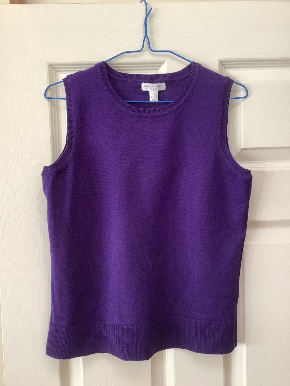 Charter Club purple sleeveless top. Size petite